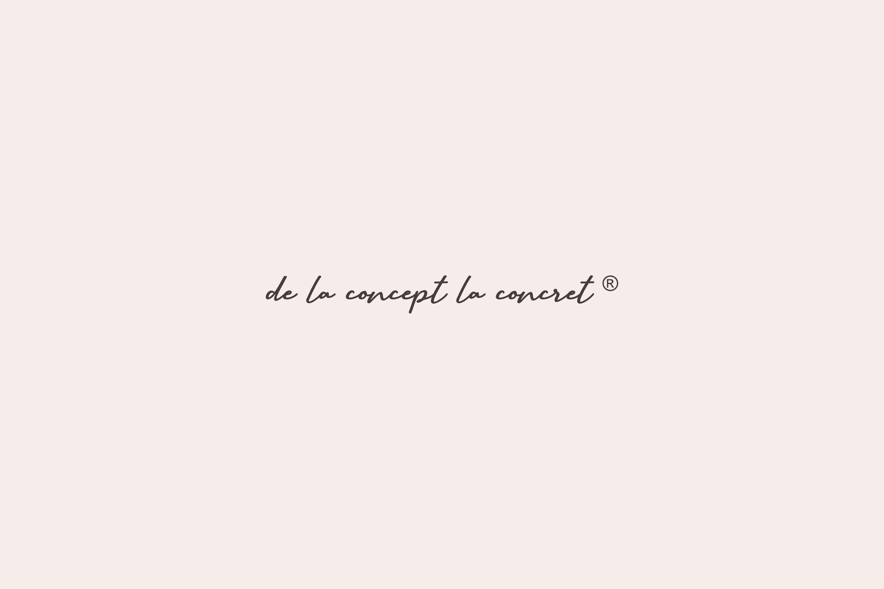 de la concept la concret